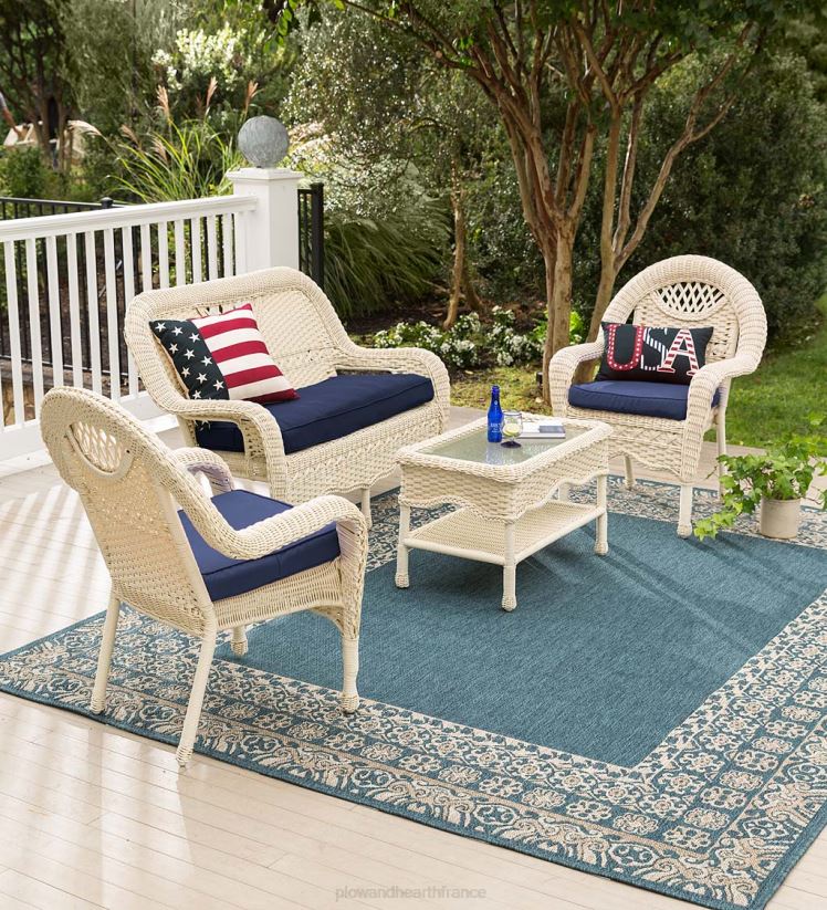 Plow & Hearth articles ménagers ensemble de canapés en osier Prospect Hill 0BNZ1091