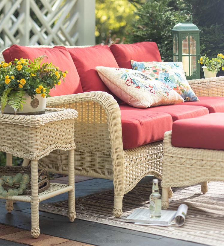 Plow & Hearth articles ménagers ensemble de canapés en osier Prospect Hill 0BNZ1091