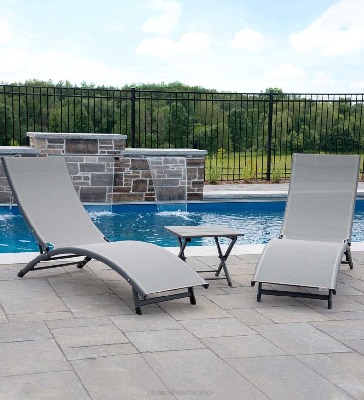 Plow & Hearth articles ménagers ensemble de salon Coral Springs - bleu hawaii/cadre noir 0BNZ1186