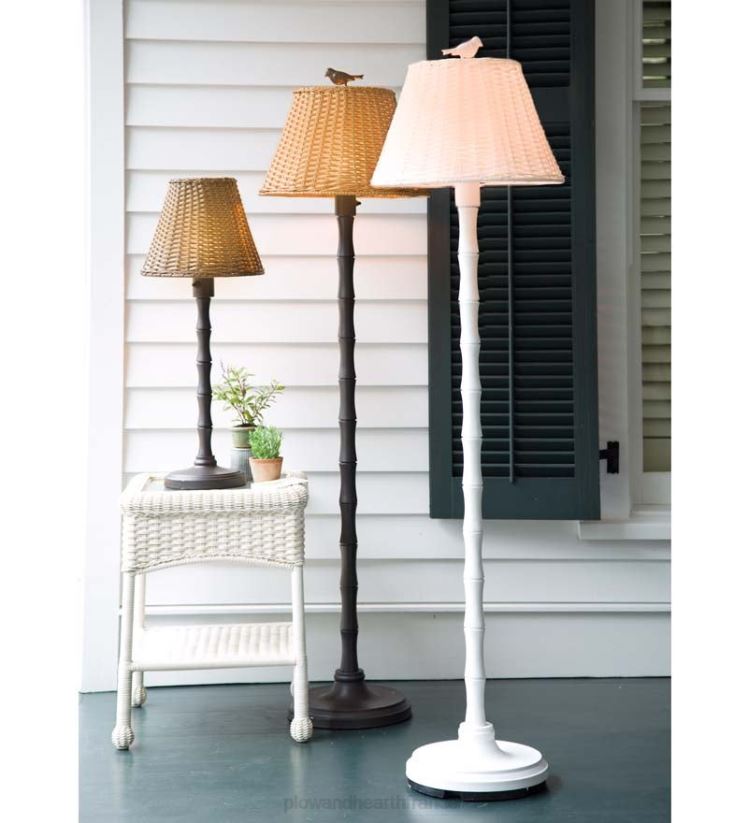 Plow & Hearth articles ménagers lampe extérieure en osier étanche 0BNZ1110