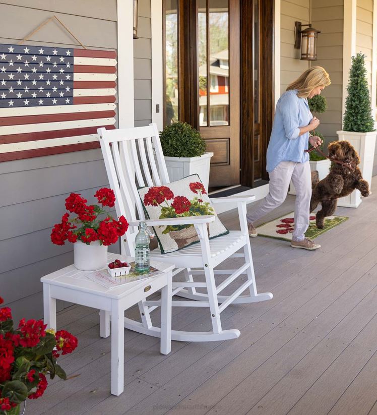 Plow & Hearth articles ménagers meubles de porche à lattes en bois 0BNZ1084