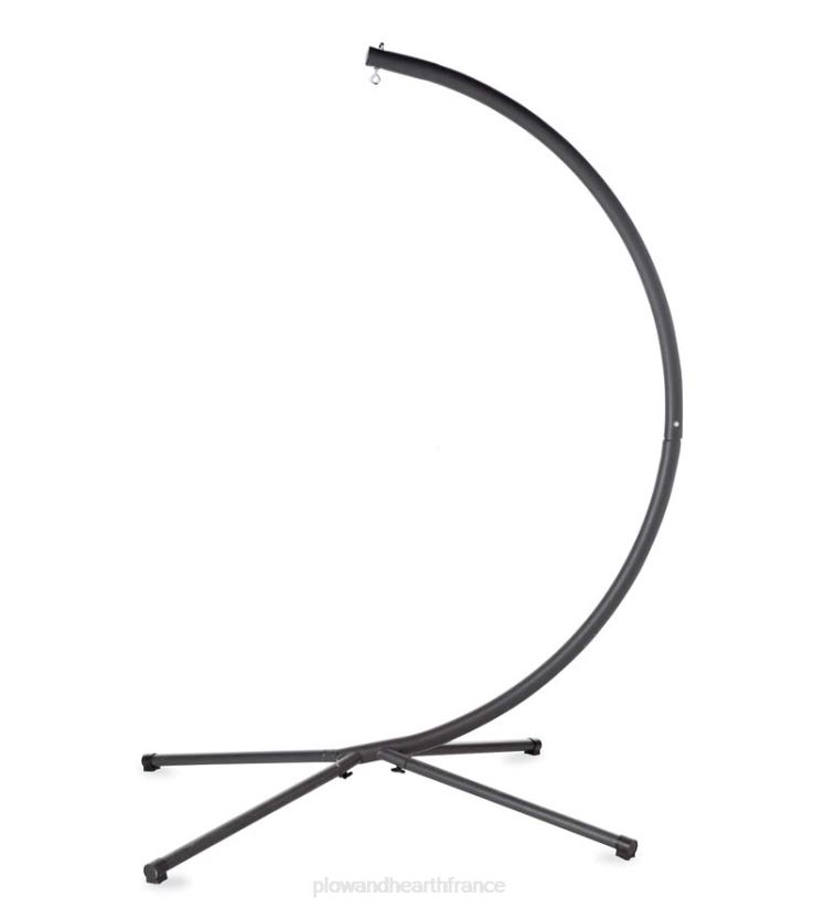 Plow & Hearth articles ménagers support à cadre en C en acier pour suspendre une balançoire de hamac à corde 0BNZ1152