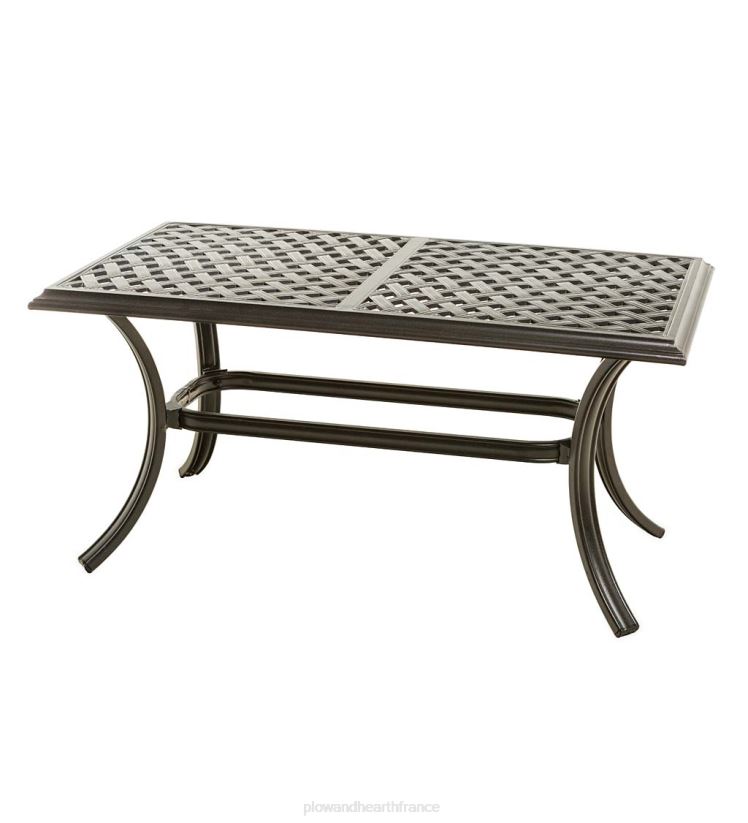 Plow & Hearth articles ménagers table basse d'extérieur en aluminium moulé park grove 0BNZ1185