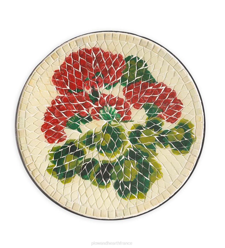 Plow & Hearth articles ménagers table d'appoint pliante en géranium intérieur/extérieur 0BNZ1172