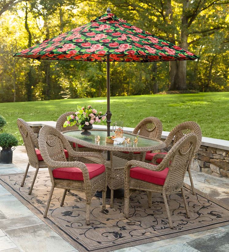 Plow & Hearth articles ménagers table et chaises de salle à manger ovales Prospect Hill 0BNZ1093