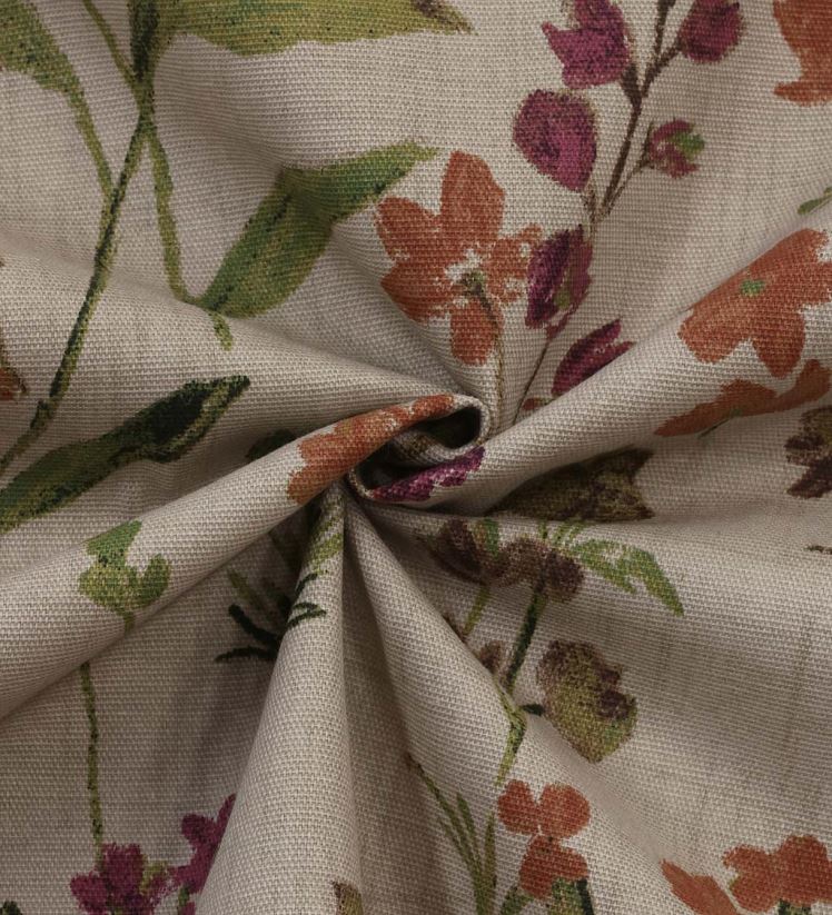 Plow & Hearth articles ménagers Paire de rideaux d'aspect lin floral rockport avec embrasses, 84