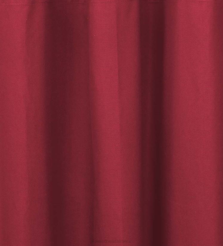 Plow & Hearth articles ménagers Paire de rideaux à passants solides isolés double largeur économes en énergie thermalogique de 84 po de longueur - rouge 0BNZ3132