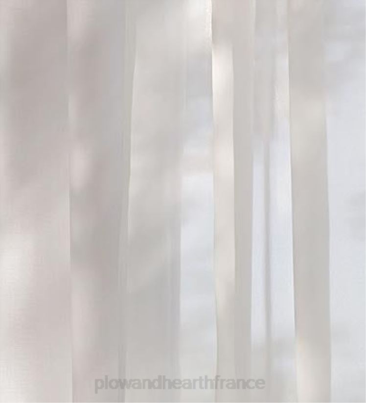 Plow & Hearth articles ménagers panneau transparent à languette de rideaux velcro extérieurs 0BNZ1472