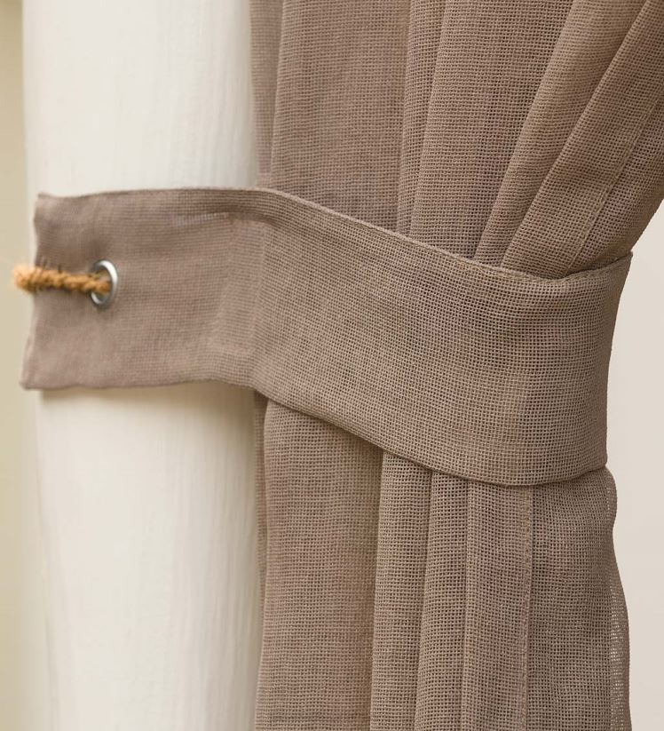 Plow & Hearth articles ménagers rideau extérieur à languettes filées au soleil, 54