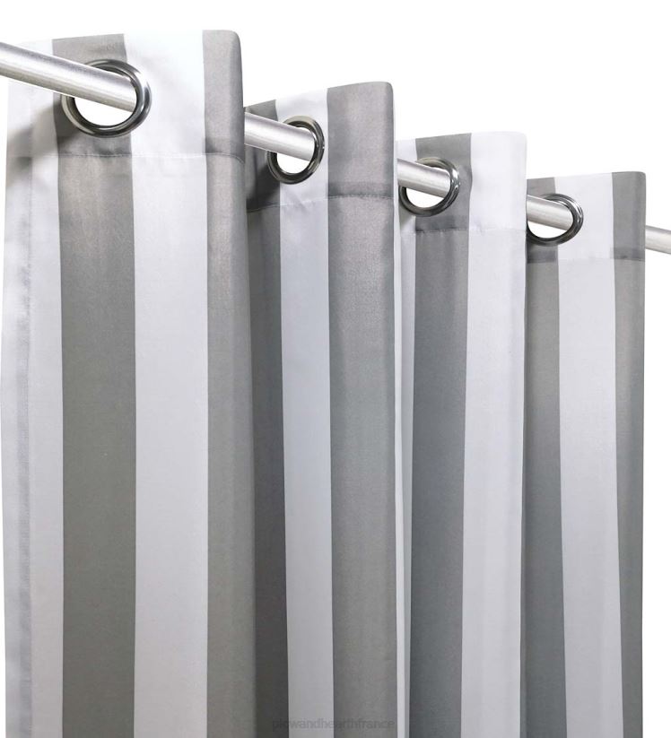 Plow & Hearth articles ménagers rideaux extérieurs rayés de paysage marin 0BNZ1471