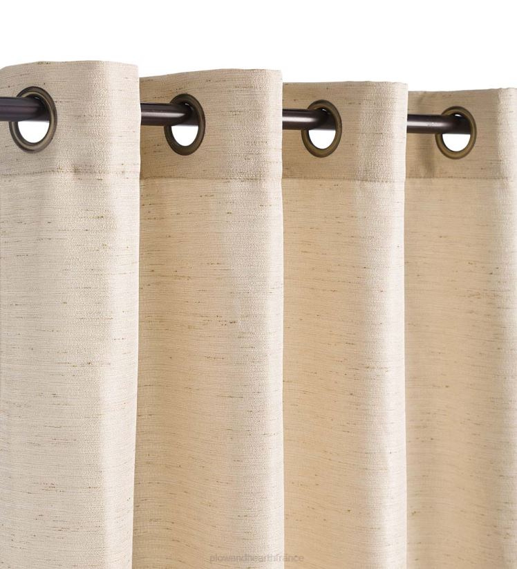 Plow & Hearth articles ménagers panneau de rideau extérieur en toile de jute avec œillets 0BNZ1469