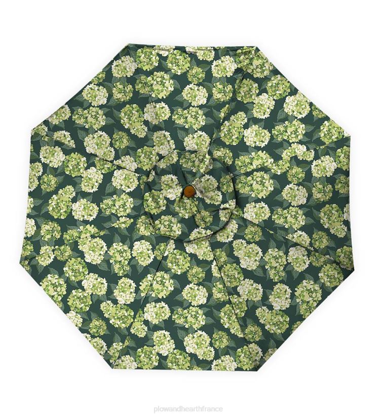 Plow & Hearth articles ménagers parasol de marché classique avec poteau en aluminium, 7' dia. - rouge grange 0BNZ1460