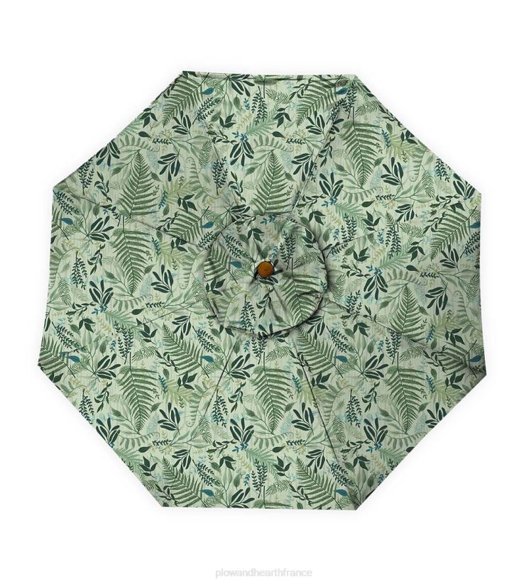 Plow & Hearth articles ménagers parasol de marché classique avec poteau en aluminium, 7' dia. - rouge grange 0BNZ1460