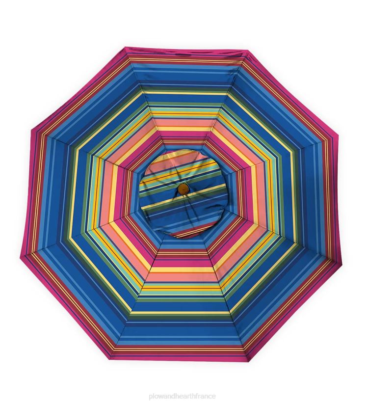 Plow & Hearth articles ménagers parasol de marché classique avec poteau en aluminium, 9' dia. - La marine de minuit 0BNZ1462