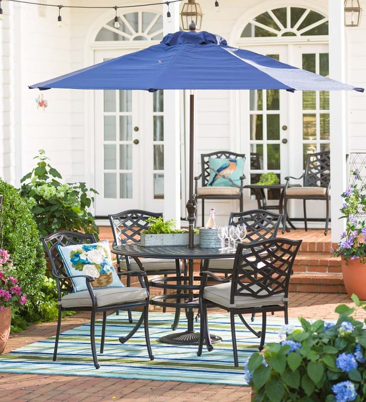 Plow & Hearth articles ménagers support pour base de parasol, fonte 50 lbs. 0BNZ1463