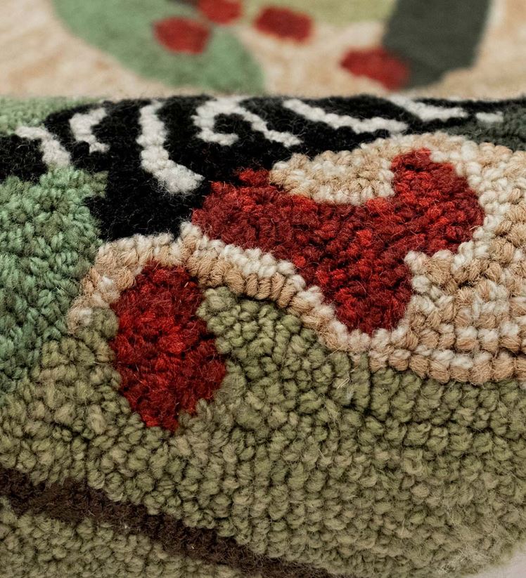 Plow & Hearth articles ménagers Tapis à bordure d'oiseaux en mélange synthétique intérieur/extérieur 0BNZ1390