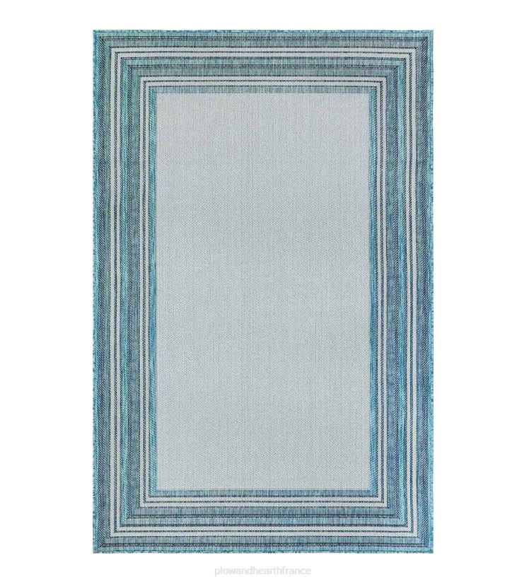 Plow & Hearth articles ménagers Tapis à bordure en polypropylène texturé intérieur/extérieur 0BNZ1371