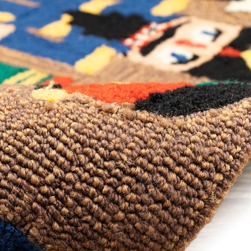 Plow & Hearth articles ménagers Tapis décoratif trio casse-noisette crocheté à la main intérieur/extérieur 0BNZ1327