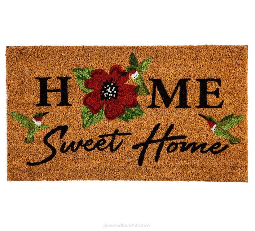 Plow & Hearth articles ménagers Tapis de coco home sweet home colibris 0BNZ1379