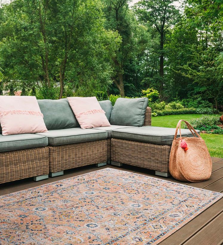 Plow & Hearth articles ménagers Tapis de jardin Pénélope intérieur/extérieur 0BNZ1428