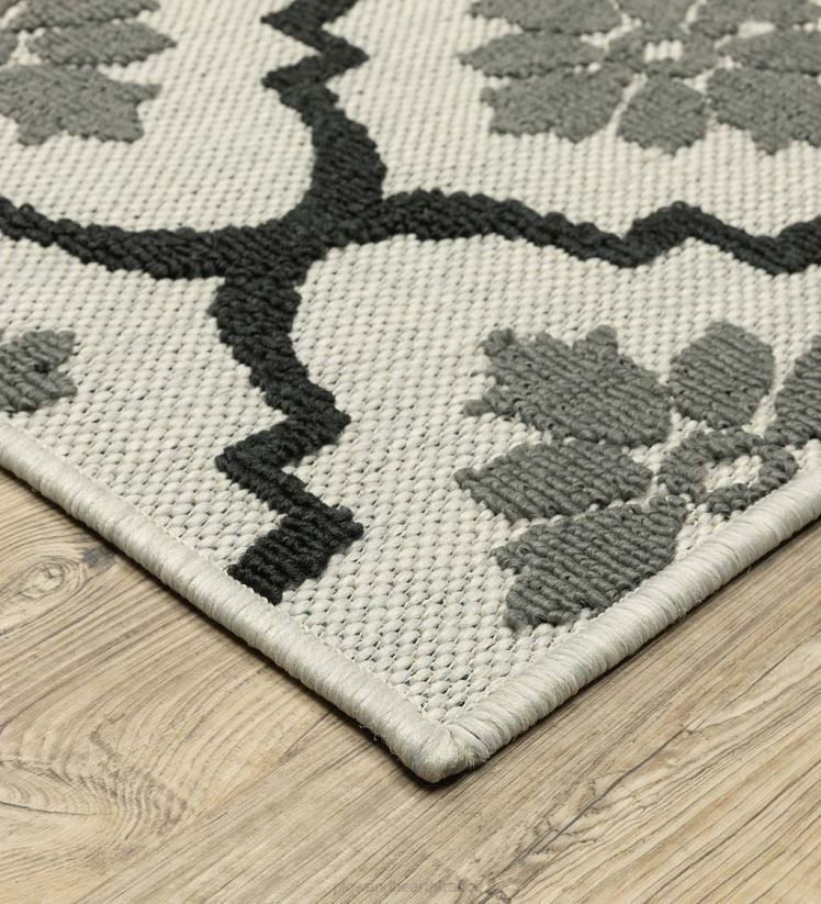 Plow & Hearth articles ménagers Tapis en polypropylène avec carrelage York pour intérieur/extérieur 0BNZ1453