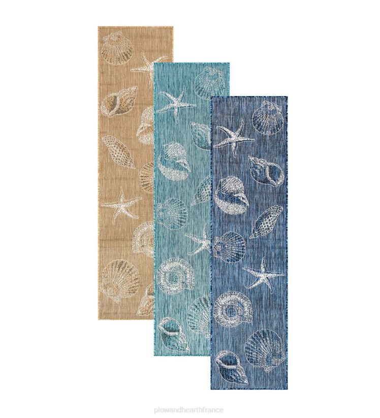 Plow & Hearth articles ménagers Tapis en polypropylène à coques texturées intérieur/extérieur 0BNZ1367