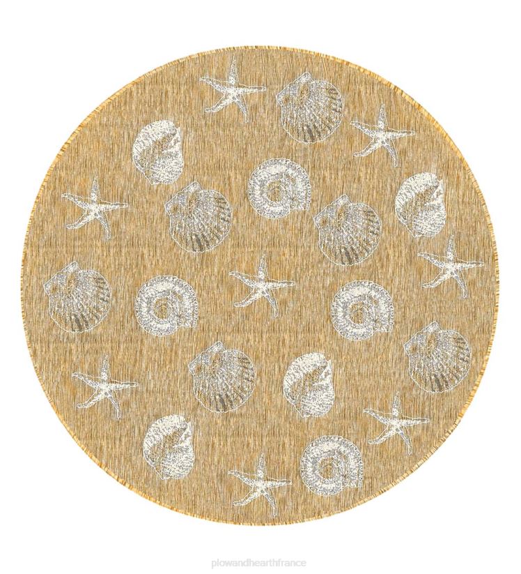 Plow & Hearth articles ménagers Tapis en polypropylène à coques texturées intérieur/extérieur 0BNZ1367