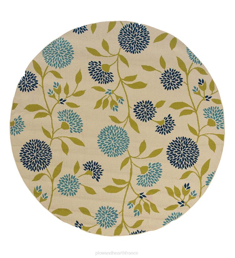 Plow & Hearth articles ménagers Tapis floral intérieur/extérieur en polypropylène Surry 0BNZ1277