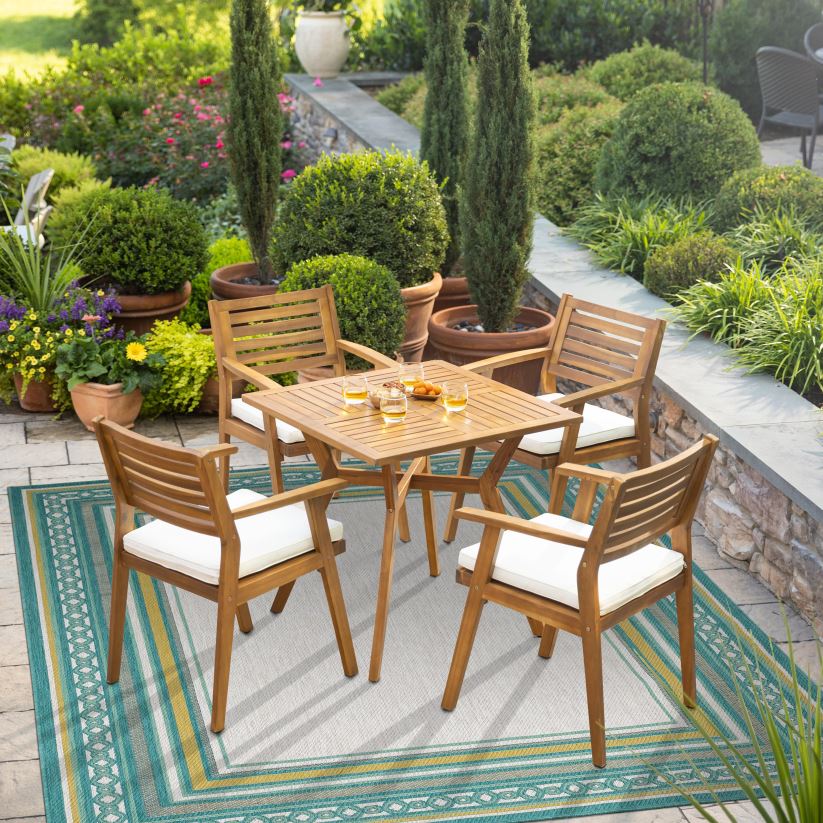 Plow & Hearth articles ménagers Tapis intérieur/extérieur en polypropylène avec bordure la grange 0BNZ1354