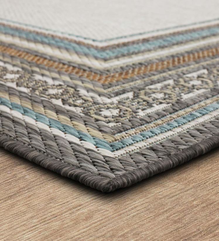 Plow & Hearth articles ménagers Tapis intérieur/extérieur en polypropylène avec bordure la grange 0BNZ1354