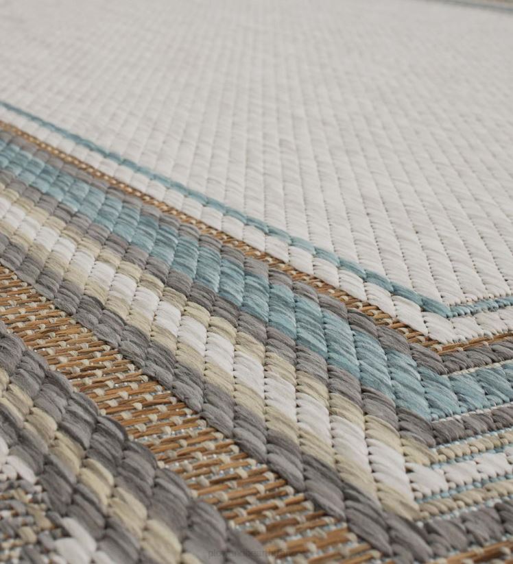 Plow & Hearth articles ménagers Tapis intérieur/extérieur en polypropylène avec bordure la grange 0BNZ1354