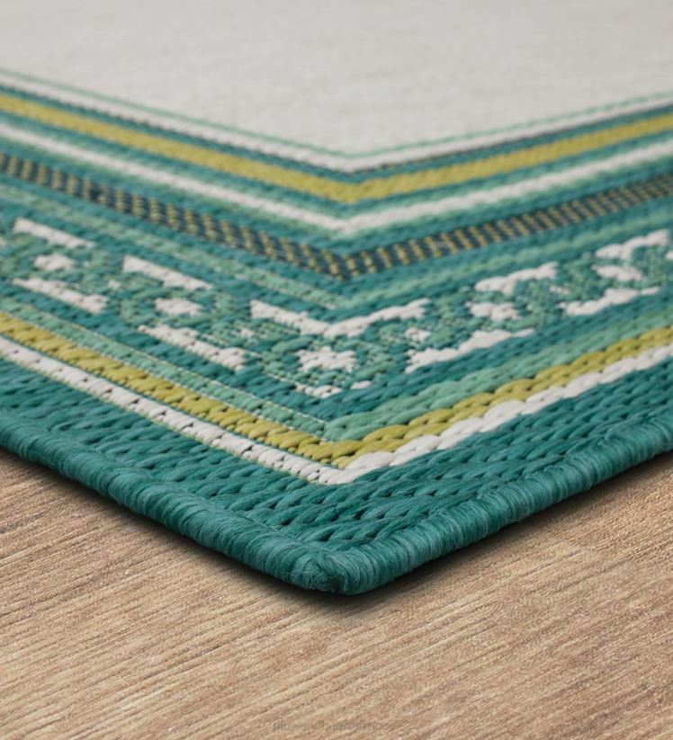 Plow & Hearth articles ménagers Tapis intérieur/extérieur en polypropylène avec bordure la grange 0BNZ1354