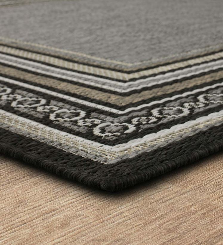 Plow & Hearth articles ménagers Tapis intérieur/extérieur en polypropylène avec bordure la grange 0BNZ1354