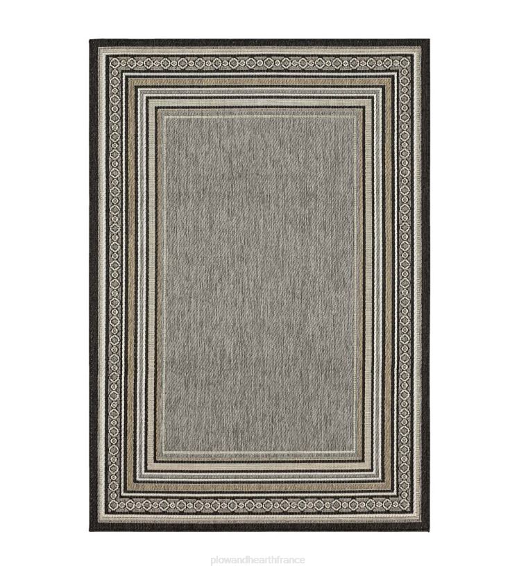 Plow & Hearth articles ménagers Tapis intérieur/extérieur en polypropylène avec bordure la grange 0BNZ1354