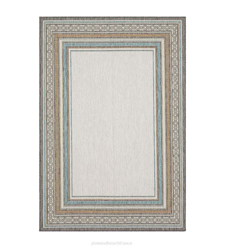 Plow & Hearth articles ménagers Tapis intérieur/extérieur en polypropylène avec bordure la grange 0BNZ1354