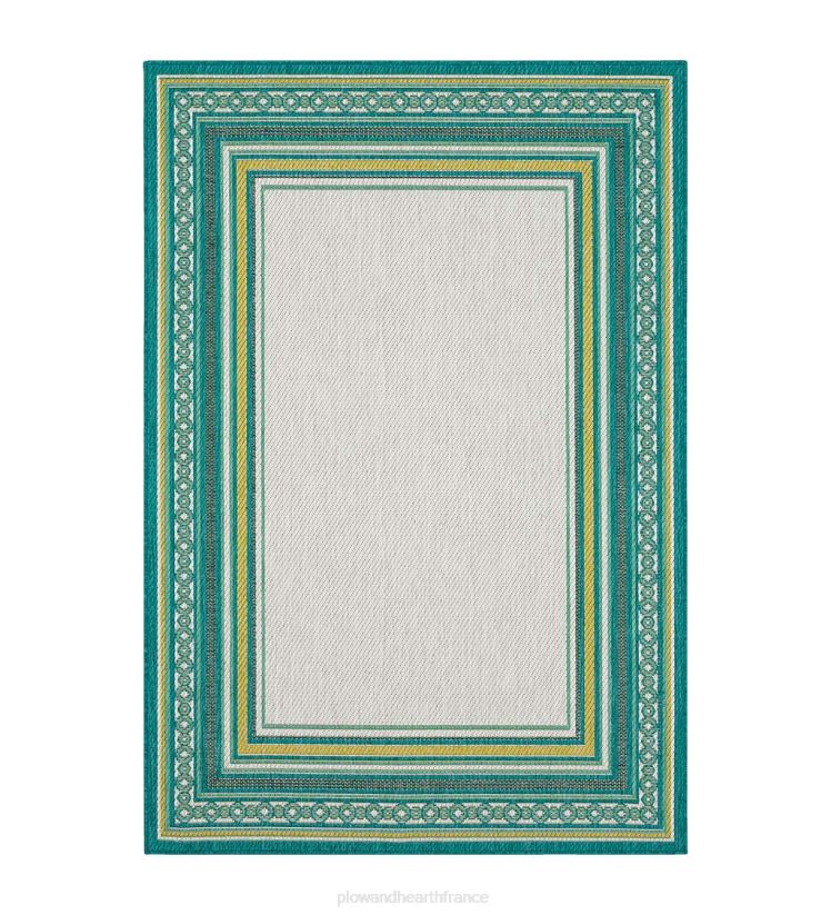 Plow & Hearth articles ménagers Tapis intérieur/extérieur en polypropylène avec bordure la grange 0BNZ1354