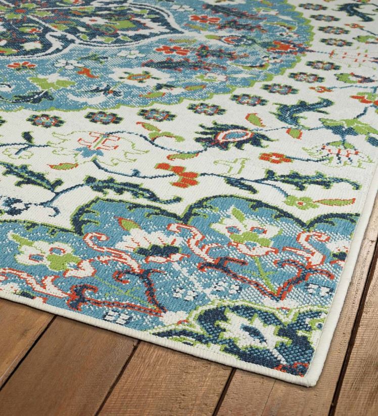 Plow & Hearth articles ménagers Tapis intérieur/extérieur en polypropylène médaillon Brunswick 0BNZ1376