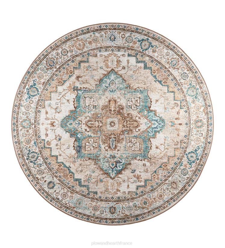 Plow & Hearth articles ménagers Tapis rond à médaillon de moulin de tombes d'intérieur/extérieur 0BNZ1349