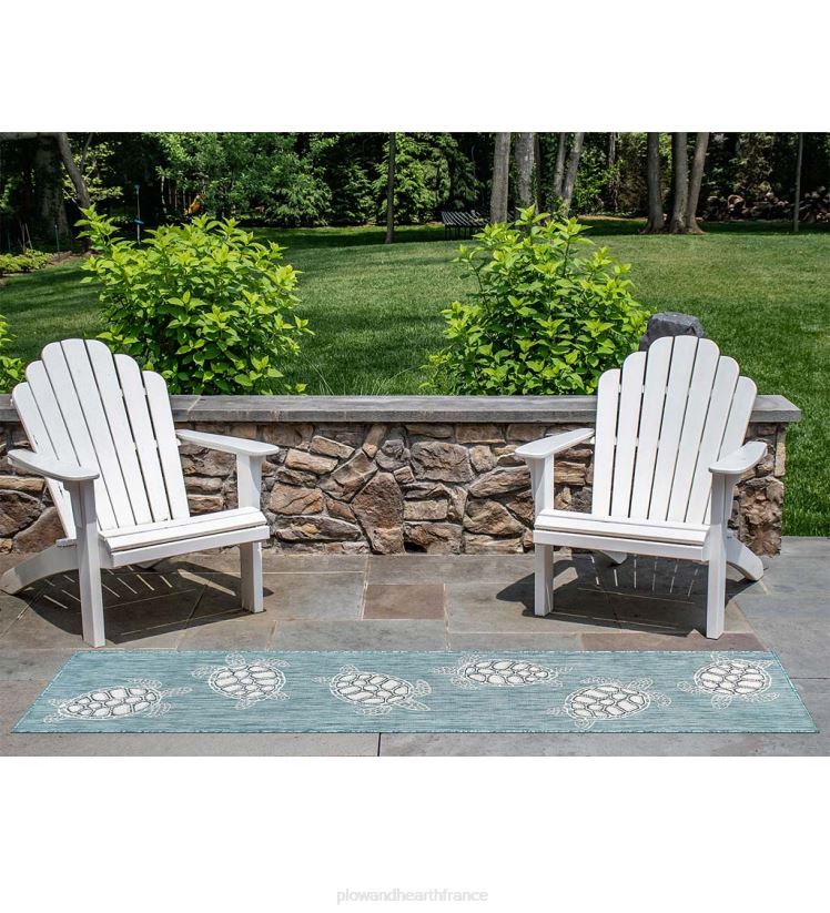 Plow & Hearth articles ménagers Tapis tapis en polypropylène texturé tortues de mer intérieur/extérieur 0BNZ1381