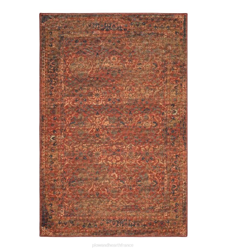 Plow & Hearth articles ménagers Tapis vinyl avec bordure de moulin à tombes intérieur/extérieur 0BNZ1343