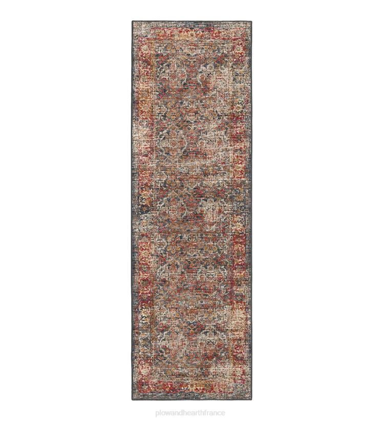 Plow & Hearth articles ménagers Tapis vinyl avec bordure de moulin à tombes intérieur/extérieur 0BNZ1343