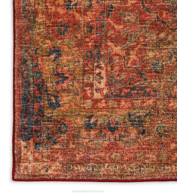 Plow & Hearth articles ménagers Tapis vinyl avec bordure de moulin à tombes intérieur/extérieur 0BNZ1343