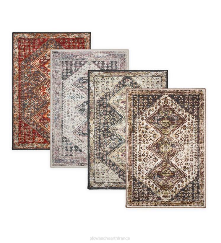 Plow & Hearth articles ménagers tapis arlequin de moulin de tombes d'intérieur/extérieur 0BNZ1305