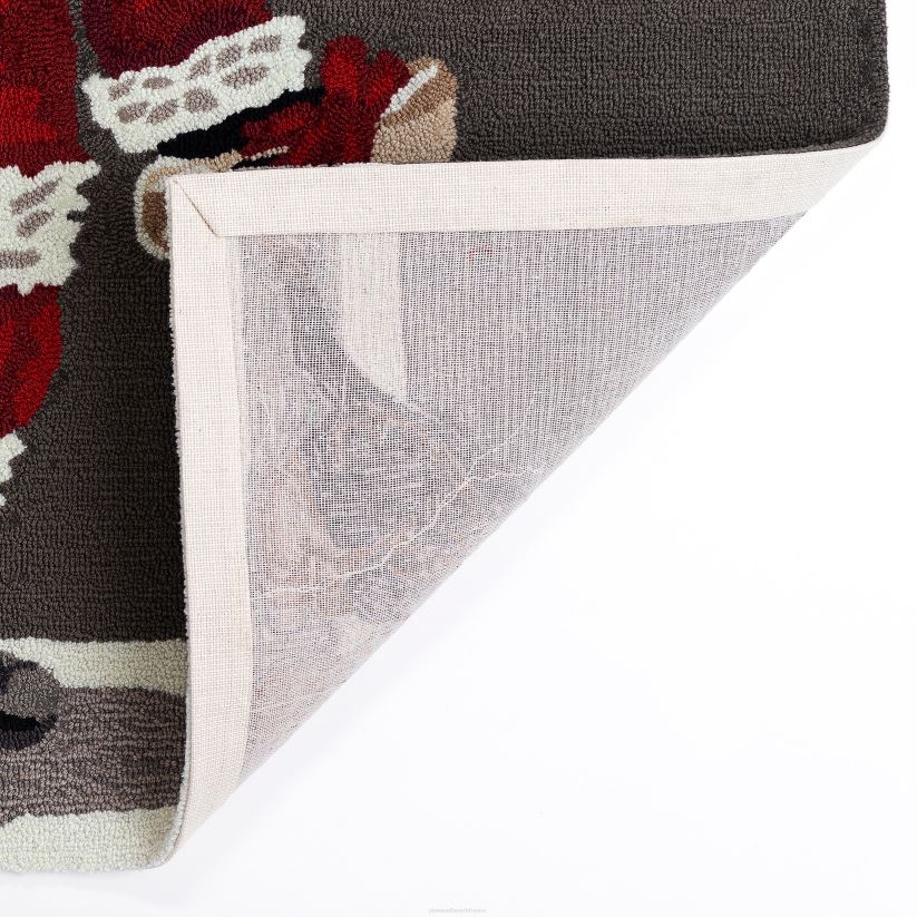 Plow & Hearth articles ménagers tapis d'accent de bon chien crocheté à la main intérieur/extérieur 0BNZ1323