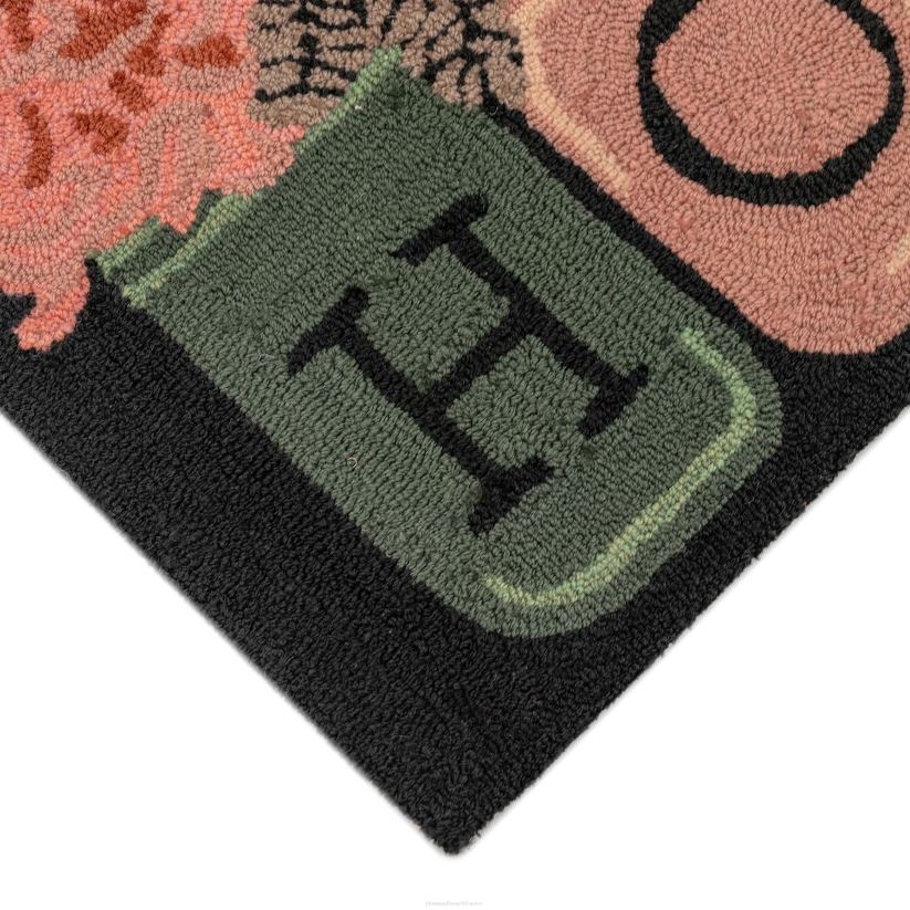 Plow & Hearth articles ménagers tapis d'accent de bouquet de vacances crocheté à la main intérieur/extérieur 0BNZ1331