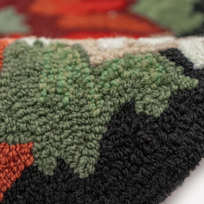 Plow & Hearth articles ménagers tapis d'accent de bouquet de vacances crocheté à la main intérieur/extérieur 0BNZ1331