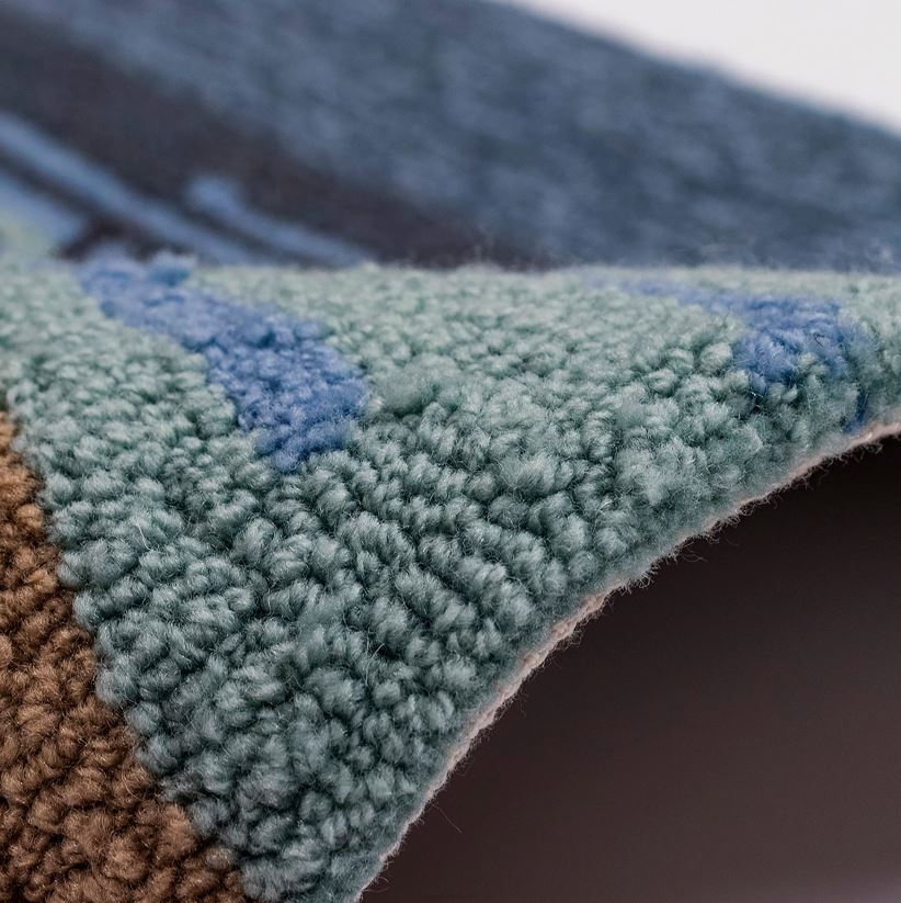 Plow & Hearth articles ménagers tapis d'accent de renne de plage crocheté à la main intérieur/extérieur 0BNZ1325