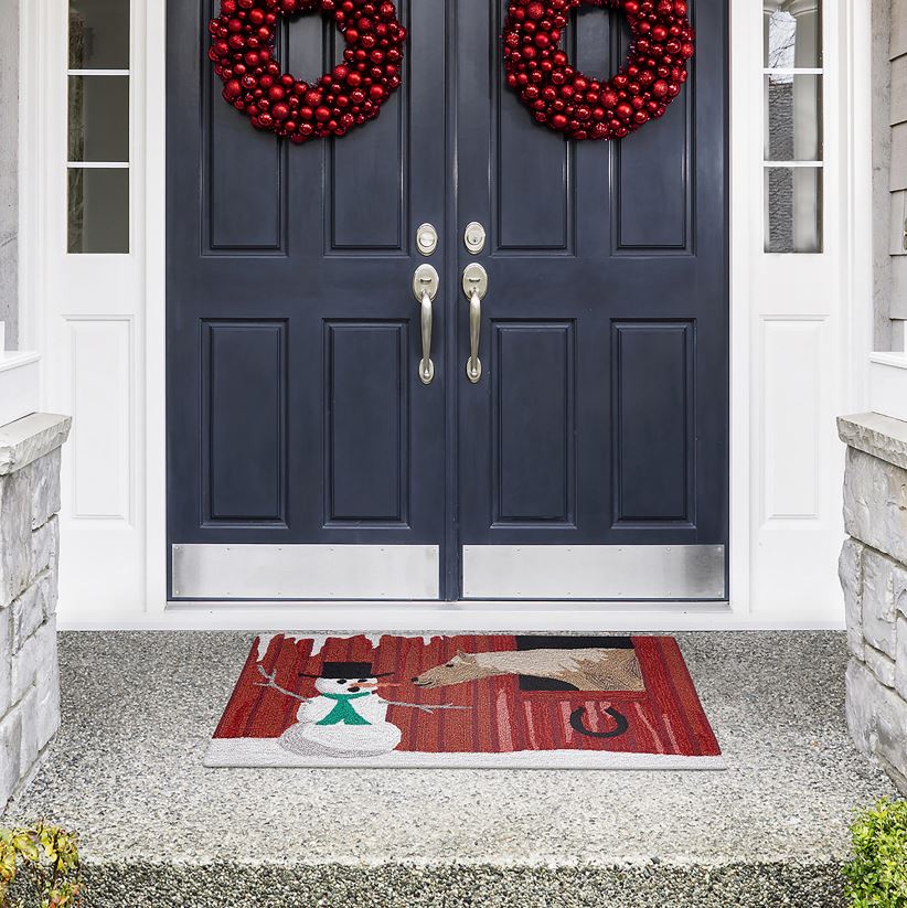 Plow & Hearth articles ménagers tapis d'accent intérieur/extérieur crocheté à la main 0BNZ1328