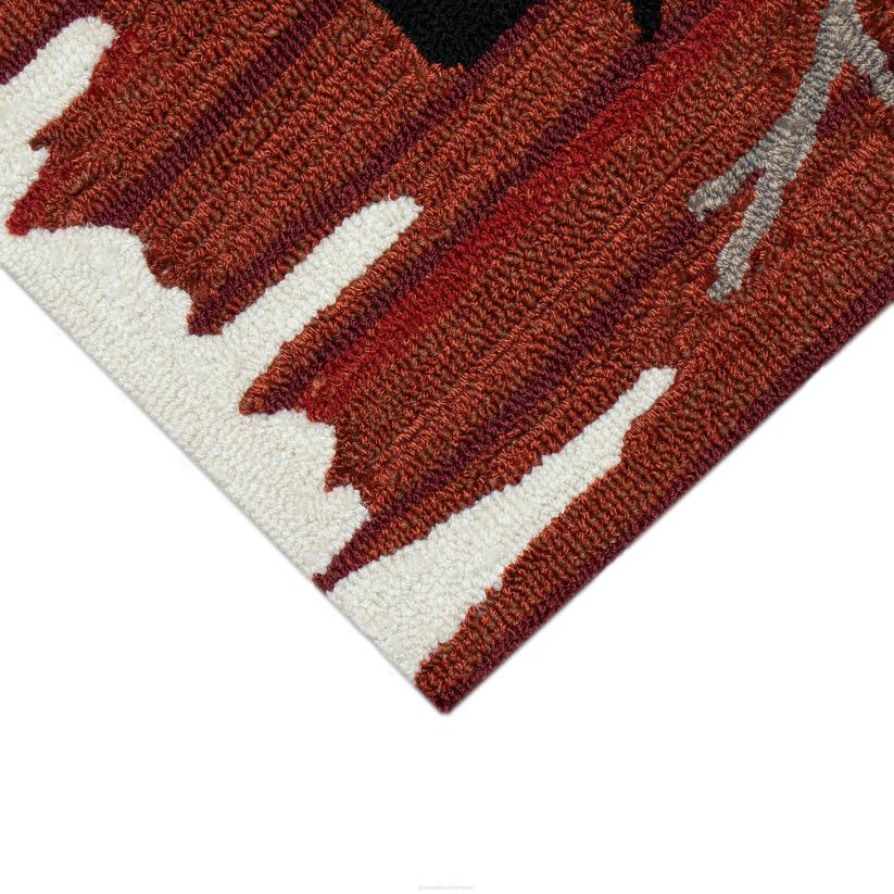 Plow & Hearth articles ménagers tapis d'accent intérieur/extérieur crocheté à la main 0BNZ1328