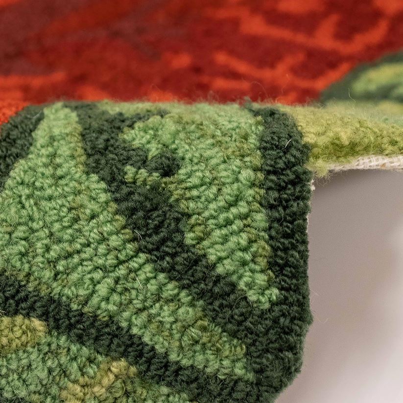 Plow & Hearth articles ménagers tapis décoratif de poinsettia crocheté à la main pour intérieur/extérieur 0BNZ1310